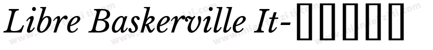 Libre Baskerville It字体转换